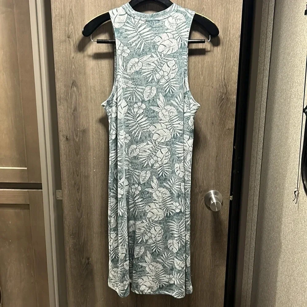 ALTERNATIVE APPAREL Women's A-line Eco-Jersey Tropical Print Tank‎ Dress. Small